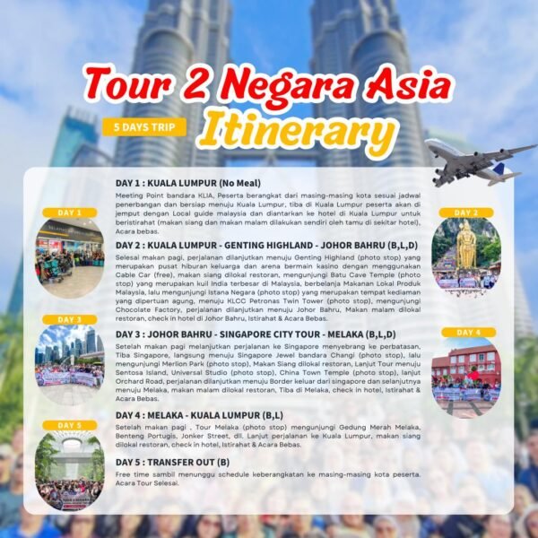 Tour 2 Negara Asia 5D4N - Gambar 3