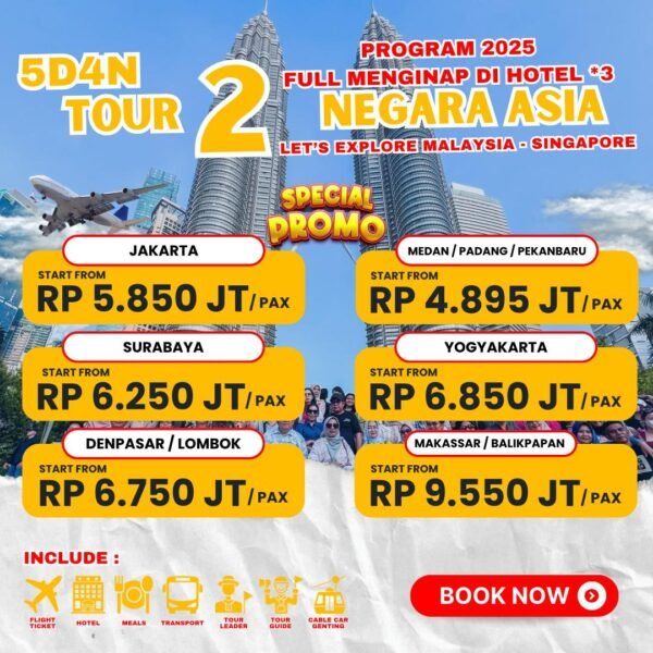 Tour 2 Negara Asia 5D4N - Gambar 2