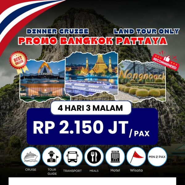 Tour Bangkok Pattaya Dinner Cruise 4D3N - Gambar 2